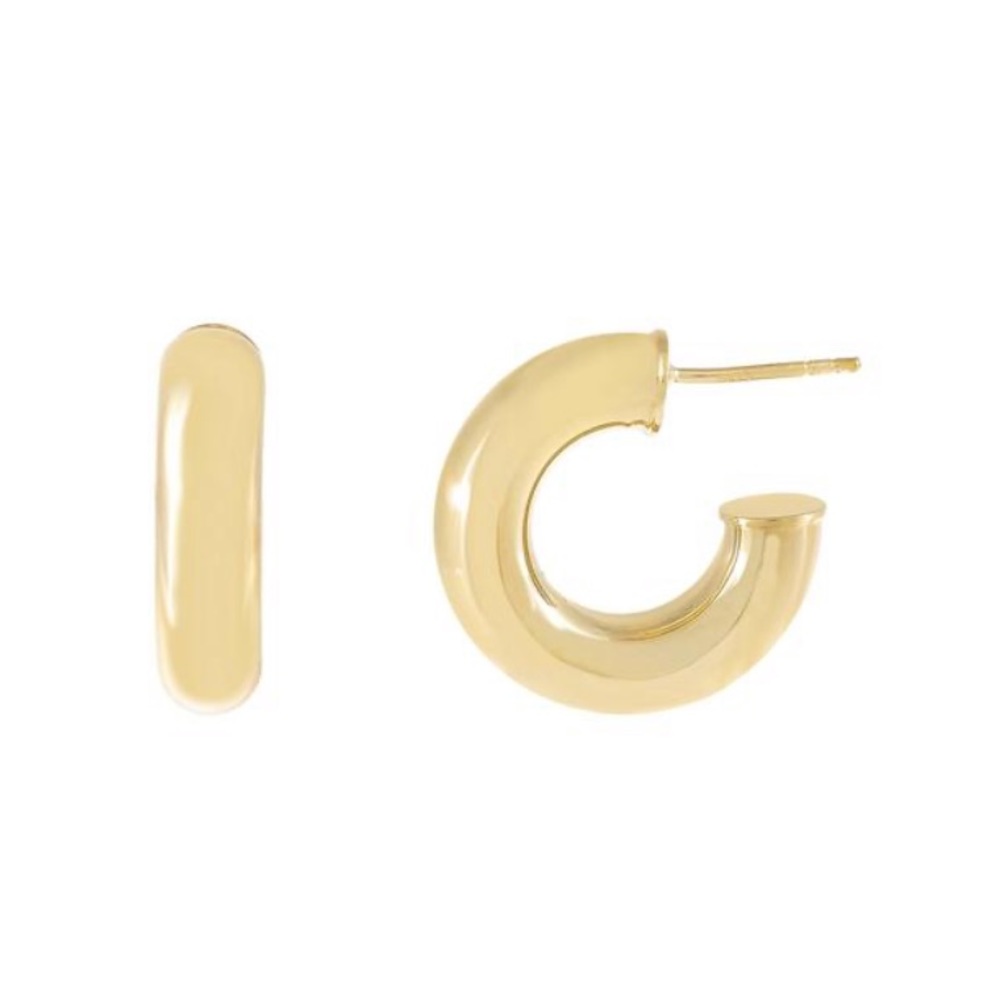 Chunky gold hoops